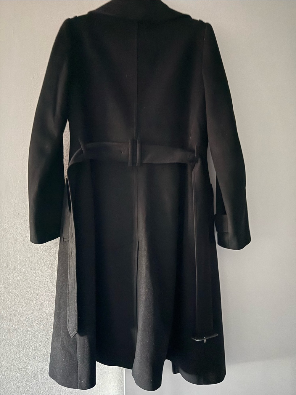 Burberry Black Wool & Cashmere Coat | Classic Long Coat | Women's - Picture 2 of 2